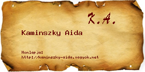 Kaminszky Aida névjegykártya